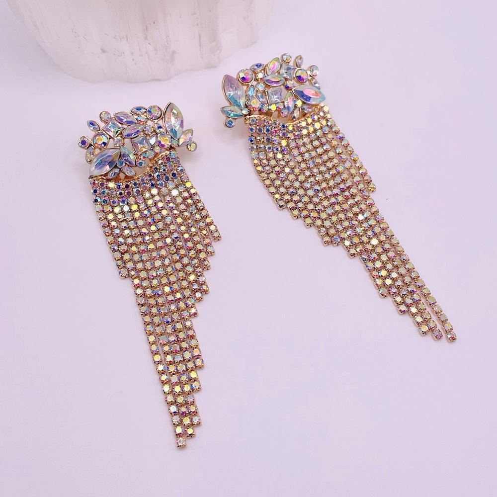 REVOLVE Duster Iridescent Tassel Earrings